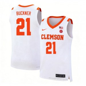#21 Ace Buckner Clemson Jersey | Men's High School Basketball White Gameday Essential 85499389