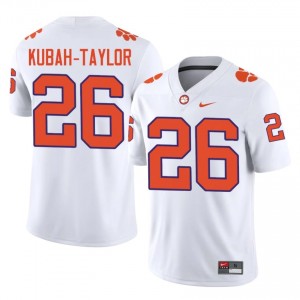 Clemson Tigers C.J. Kubah-Taylor #26 University Jerseys|Jersey | Elite Stitched Men's Football White 30619271