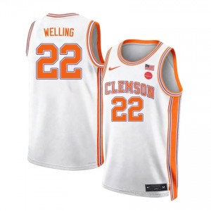 #22 Carter Welling CFP Champs Team Jersey | Men's High School Basketball White Gameday Essential 73508261