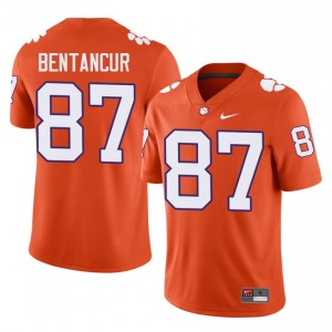 Men's Christian Bentancur Clemson Tigers #87 Football NCAA Jerseys|Jersey| Full Stitched Orange Edition 99820061