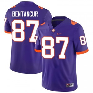 #87 Christian Bentancur Clemson Jerseys|Jersey | Men's High School Football Purple Gameday Essential 19663981