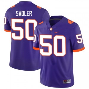 Collin Sadler #50 Clemson Football Men's Player Jerseys|Jersey | The Ultimate Tiger Purple 47613668