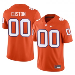 Clemson Custom #00 University Jerseys|Jersey | Elite Stitched Men's Football Orange 76789814
