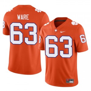 Easton Ware #63 Clemson Football Men's Player Jerseys|Jersey | The Ultimate Tiger Orange 81802986