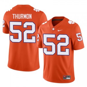 Clemson Tigers Elyjah Thurmon #52 University Jerseys|Jersey | Elite Stitched Men's Football Orange 61386141
