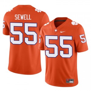 #55 Harris Sewell Clemson Tigers Jerseys|Jersey | Men's High School Football Orange Gameday Essential 63993135