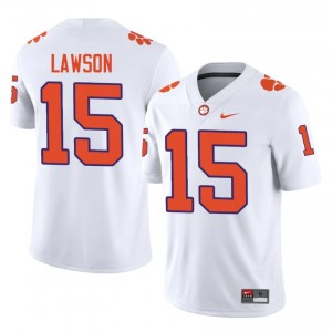 Jahiem Lawson #15 Clemson Football Men's Player Jerseys|Jersey | The Ultimate Tiger White 70488216