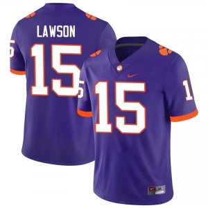 #15 Jahiem Lawson CFP Champs Jerseys|Jersey | Men's High School Football Purple Gameday Essential 85706046