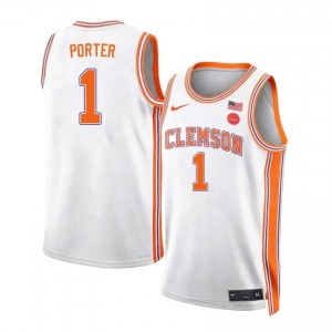 CFP Champs Jestin Porter #1 Team University Jersey | Elite Stitched Men's Basketball White 83470360