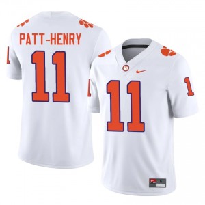 Men's Olsen Patt-Henry Clemson #11 Football NCAA Jerseys|Jersey| Full Stitched White Edition 91543254
