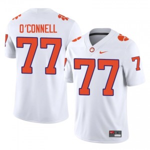 #77 Ronan O'Connell Clemson Tigers Jerseys|Jersey | Men's High School Football White Gameday Essential 77421801