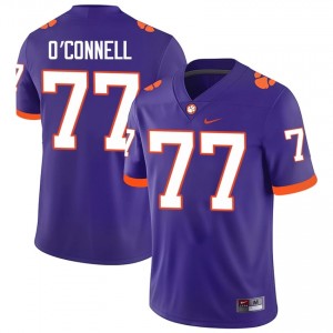 Clemson Tigers Ronan O'Connell #77 University Jerseys|Jersey | Elite Stitched Men's Football Purple 58259423