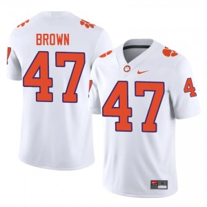 #47 Sammy Brown Clemson Jerseys|Jersey | Men's High School Football White Gameday Essential 94932549