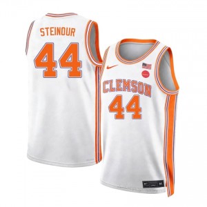 Authentic Trent Steinour #44 CFP Champs Team White College Jersey | Premium Embroidery Men's Hoops Gear 91259703