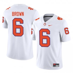 CFP Champs Tyler Brown #6 University Jerseys|Jersey | Elite Stitched Men's Football White 79385608
