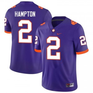 #2 Ashton Hampton CFP Champs Jerseys|Jersey | Men's High School Football Purple Gameday Essential 42227023