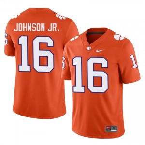 Clemson Tigers Chris Johnson Jr. #16 University Jerseys|Jersey | Elite Stitched Men's Football Orange 30404377