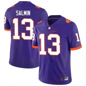 Connor Salmin #13 Clemson Football Men's Player Jerseys|Jersey | The Ultimate Tiger Purple 48130131