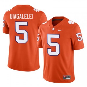 Clemson Tigers DJ Uiagalelei #5 University Jerseys|Jersey | Elite Stitched Men's Football Orange 95933238