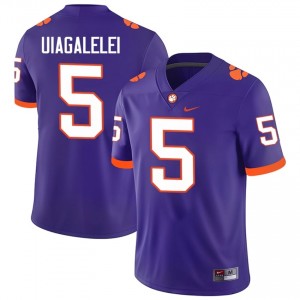 Men's DJ Uiagalelei Clemson #5 Football NCAA Jerseys|Jersey| Full Stitched Purple Edition 97806316