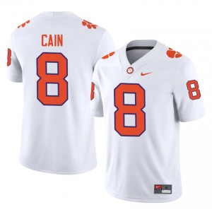 Clemson Deon Cain #8 University Jerseys|Jersey | Elite Stitched Men's Football White 91083918
