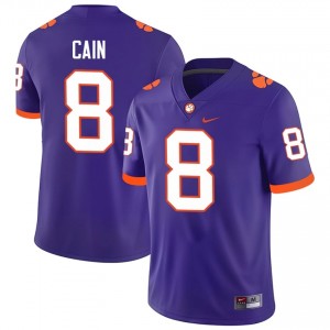 Authentic Deon Cain #8 CFP Champs Purple College Jerseys|Jersey | Premium Embroidery Men's Football Gear 76266883