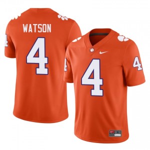 Men's Deshaun Watson Clemson Tigers #4 Football NCAA Jerseys|Jersey| Full Stitched Orange Edition 75567911