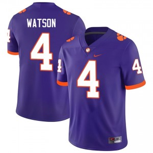#4 Deshaun Watson Clemson Jerseys|Jersey | Men's High School Football Purple Gameday Essential 96653888