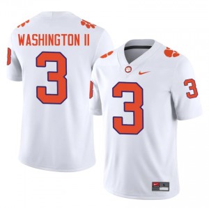 Men's Elliot Washington II CFP Champs #3 Football NCAA Jerseys|Jersey| Full Stitched White Edition 44194511