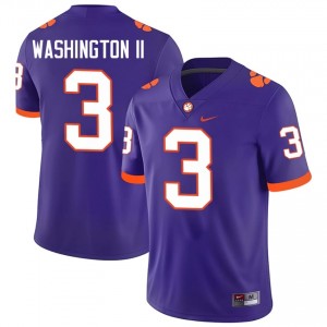 Elliot Washington II #3 Clemson Football Men's Player Jerseys|Jersey | The Ultimate Tiger Purple 47729548