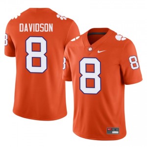 Gideon Davidson #8 Clemson Football Men's Player Jerseys|Jersey | The Ultimate Tiger Orange 89978086