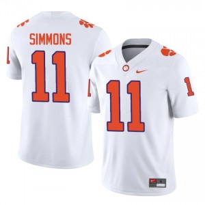 Isaiah Simmons #11 Clemson Football Men's Player Jerseys|Jersey | The Ultimate Tiger White 10862839