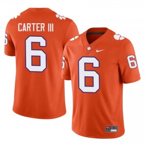 CFP Champs Jerome Carter III #6 University Jerseys|Jersey | Elite Stitched Men's Football Orange 75734987