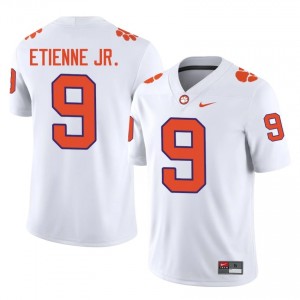 Men's Travis Etienne Jr. Clemson #9 Football NCAA Jerseys|Jersey| Full Stitched White Edition 72010874