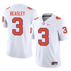 Men's Vic Beasley Clemson Tigers #3 Football NCAA Jerseys|Jersey| Full Stitched White Edition 74395716