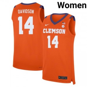 Blake Davidson #14 Clemson Basketball Women's Player Jersey | The Ultimate Tiger Orange 23859514