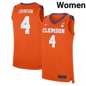 Butta Johnson #4 Clemson Basketball Women's Player Jersey | The Ultimate Tiger Orange 86940557