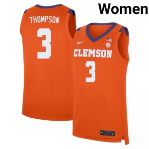 #3 Chase Thompson Clemson Tigers Jersey | Women's High School Basketball Orange Gameday Essential 54850986