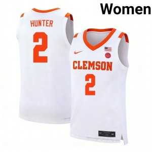 Dillon Hunter #2 Clemson Basketball Women's Player Jersey | The Ultimate Tiger White 26247493
