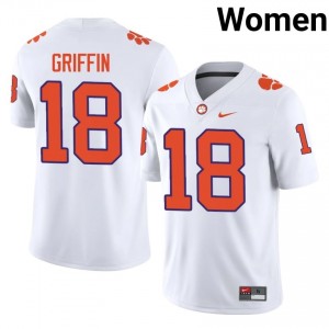 #18 Kylon Griffin CFP Champs Jerseys|Jersey | Women's High School Football White Gameday Essential 90608769