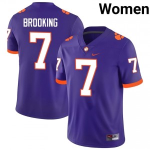 Logan Brooking #7 Clemson Football Women's Player Jerseys|Jersey | The Ultimate Tiger Purple 14082047