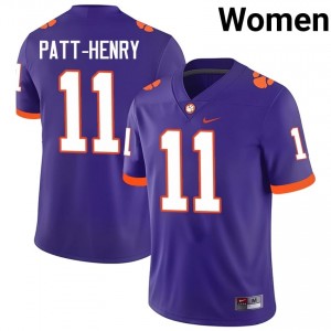 Authentic Olsen Patt-Henry #11 Clemson Purple College Jerseys|Jersey | Premium Embroidery Women's Football Gear 32595923