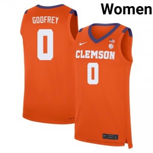 RJ Godfrey #0 Clemson Basketball Women's Player Jersey | The Ultimate Tiger Orange 28757942