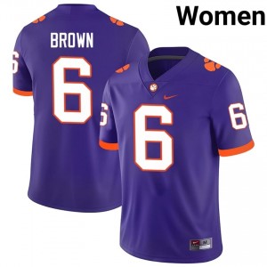 #6 Tyler Brown CFP Champs Jerseys|Jersey | Women's High School Football Purple Gameday Essential 96032372