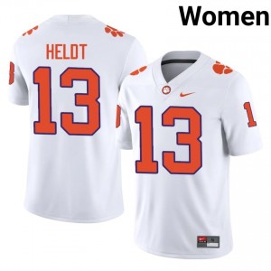 Will Heldt #13 Clemson Football Women's Player Jerseys|Jersey | The Ultimate Tiger White 43402843