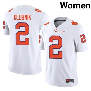 Cade Klubnik #2 Clemson Football Women's Player Jerseys|Jersey | The Ultimate Tiger White 16779243