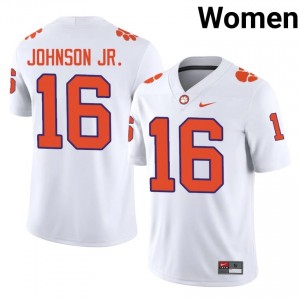 #16 Chris Johnson Jr. Clemson Tigers Jerseys|Jersey | Women's High School Football White Gameday Essential 56856921