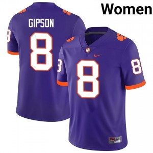 Women's Corian Gipson CFP Champs #8 Football NCAA Jerseys|Jersey| Full Stitched Purple Edition 29782728
