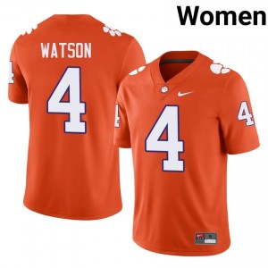 CFP Champs Deshaun Watson #4 University Jerseys|Jersey | Elite Stitched Women's Football Orange 47228788