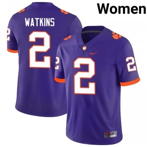 #2 Sammy Watkins Clemson Tigers Jerseys|Jersey | Women's High School Football Purple Gameday Essential 95179186